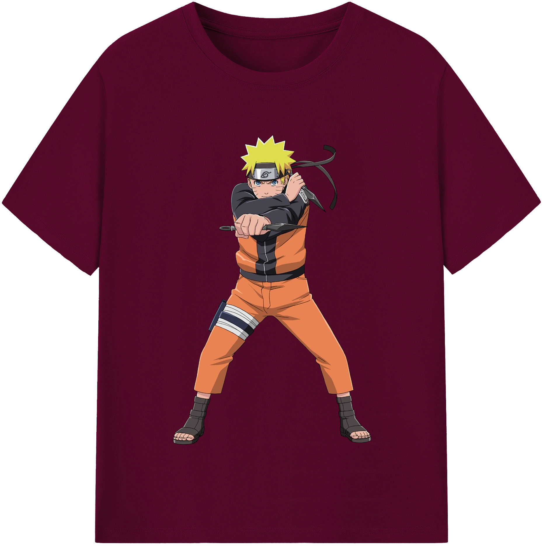 （画像用） NARUTO -ナルト- うずまき ナルト Uzumaki Naruto レディースカジュアルプリントTシャツ（綿100％）